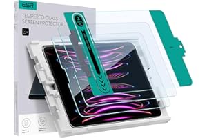 ESR 2 Pack Screen Protector for iPad Pro 12.9 (2022/2021/2020/2018) Screen Protector, Tempered Glass Film with Easy Applicati
