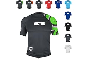 BPS Rashguard for Men Long Sleeve Short Sleeve Rash Guard Sun Protection Shirt UPF Quick Dry Men’s Swim Shirt Fishing Surfing