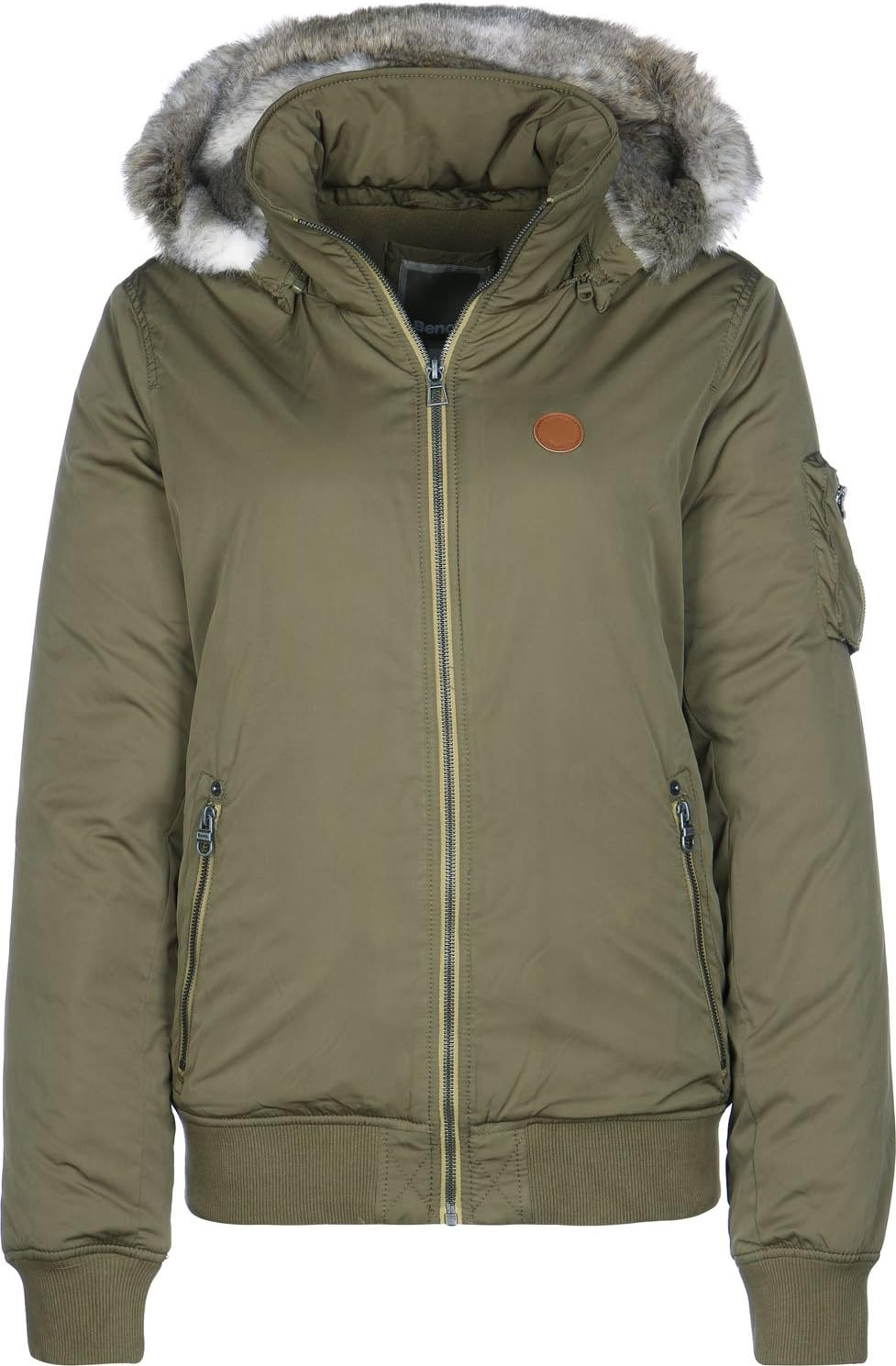 Bench Womens Womens Bomber Jacket in Khaki 14 Bench Amazon.co.uk