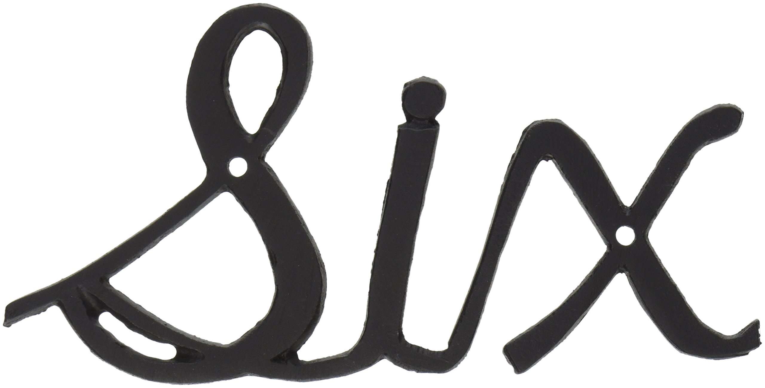 Montague Metal Products Small Script House Number, Six