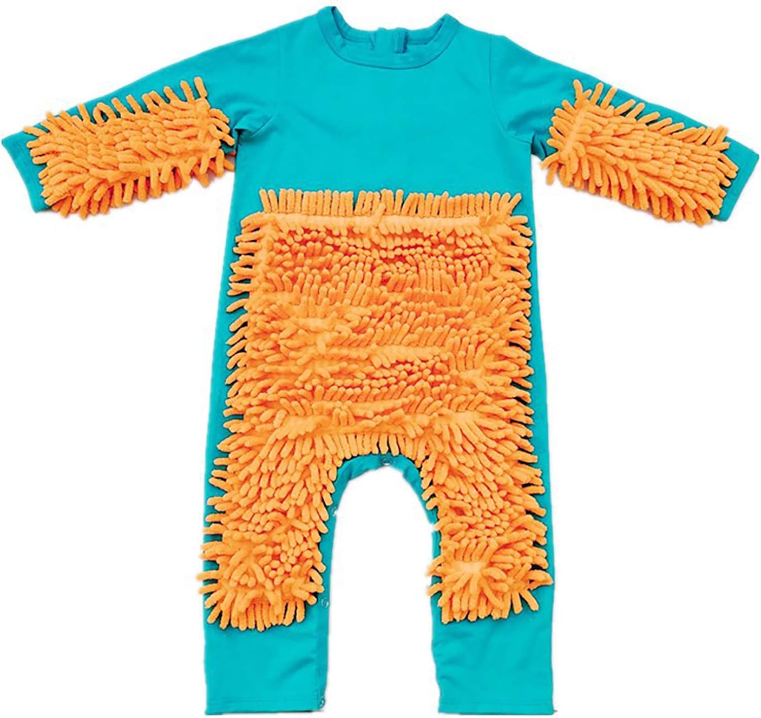 1 Set Baby Mop Romper Crawling Jumpsuit Babies Romper Outfit Zipper