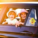 Cobee Baby on Board Signs 2 Pcs 5x5in Double Suction Cups Yellow view 4