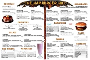 REMEDIA PUBLICATIONS Menu Math: The Hamburger Hut Book, 6 Extra Menus