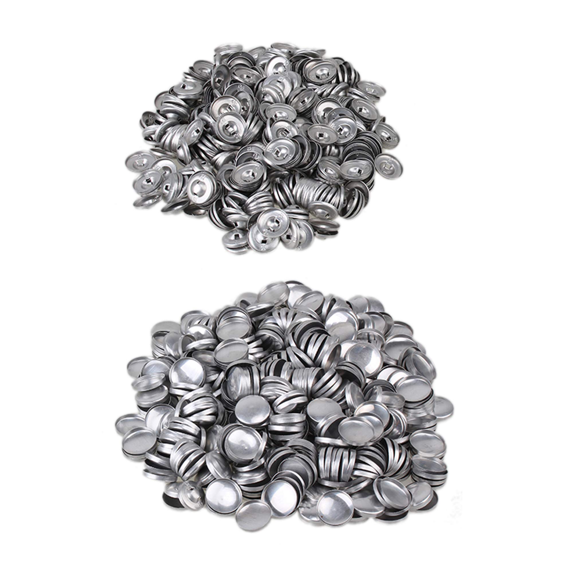 Yibuy 500PCS Cover Buttons 32L Metal Self Covered Buttons 19mm Dia for DIY Cloth Home Decor Sewing