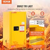 VEVOR 30 Gal Galvanized Steel Flammable Safety Cabinet 18"x18"x35.4" NFPA OSHA view 4