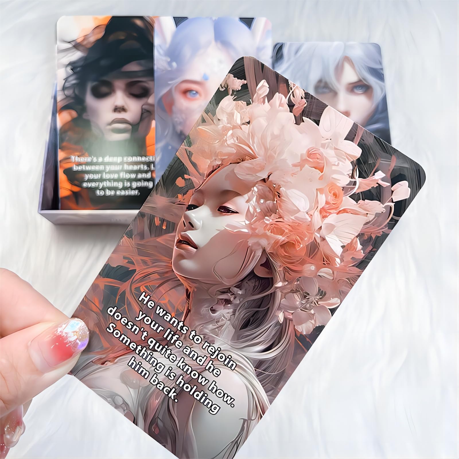 Holy Woman, Love Oracle Cards, Twin Flame Message Oracle Cards, Revealing The Hidden Truth, Desires, Darkness, and Any Divine Intervention That You May Have in Connection with, Oracle Cards