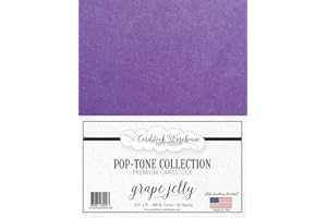 CARDSTOCK WAREHOUSE PAPER COMPANY Cardstock Warehouse Pop Tone Premium Grape Jelly Purple Matte Premium Cardstock Paper - 8.5 x 11" - 100 Lb./ 270 Gsm - 25 Sheets