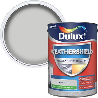 Dulux Weathershield Smooth Masonry Paint Pale Slate 5L Exterior