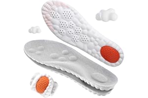 LENNOOS 4D Cloud-Soft Comfort Soles for Women - Memory Foam Cushioning Steppers Insoles with Heel Shock Pad - Trim-to-Fit Arch Support Insoles for Foot Pain Relief and Fatigue Reduction (US W 6.5-9)