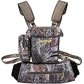 CarriTurf Waterproof Binoculars Harness with Rangefinder Pouch - Silent Material, Magnetic Closure, Hand Warmer Pockets for Hunting, Hiking & Giftable Outdoor Gear