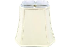 ROYAL DESIGNS, INC. Royal Designs, Inc BSO-705-14EG Square Cut Corner Bell Lamp Shade, BSO-705, Eggshell, 14 inch