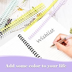 16 PCS Comb Binding Spines, Plastic Spiral Binding