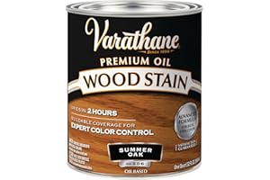 Varathane 1 qt Rust-Oleum Brands 211689H Summer Oak Varathane Oil-Based Interior Wood Stain