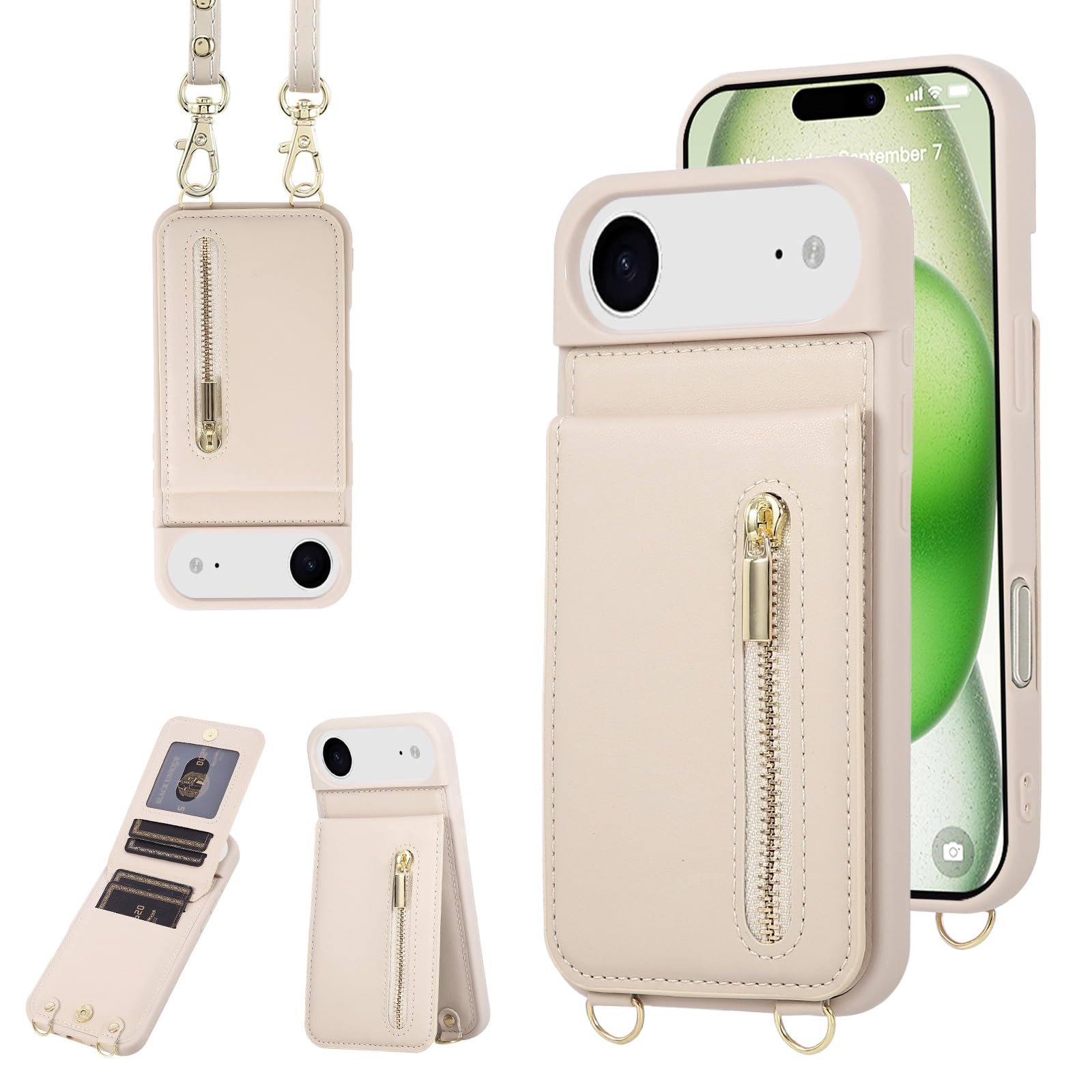 Jcxtrombulous Crossbody Wallet Case for iPhone 17