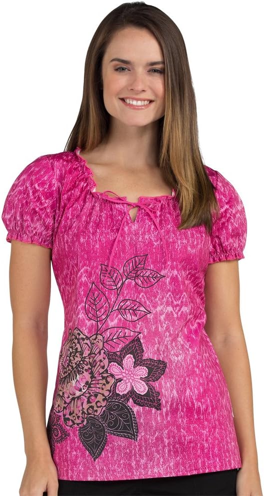 Peaches 'Suzie Print Top' Scrub Top