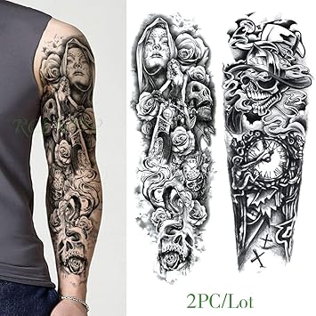 Buy Generic Waterproof Temporary Tattoo Sticker Full Arm Large