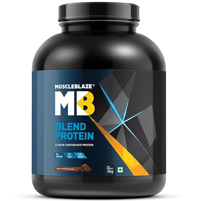 Buy MuscleBlaze Blend Protein (Chocolate, 2 kg / 4.4 lb) Online at Low Prices in India - Amazon.in
