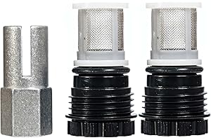 Tankless Water Heater Filter Assembly (2) H98-510-S and Filter Removal Tool | The Tankless Tool® - Filter Removal Tool Compatible with All Rinnai Tankless Water Heaters | Made in USA