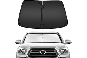 ARISMOTOR Windshield Sun Shade for Toyota Tacoma 2016-2024, Custom Fit Foldable Front Window Sunshade Sun Visor Protector, Block UV Rays Keep Your Car Cooler