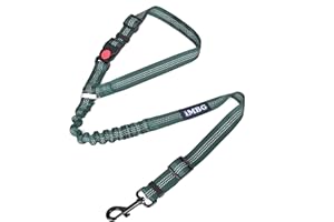 iMBG Dog Seat Belts for Car, Adjustable Nylon Restraint Car Seat Belt for Dog, Strong Dog Car Safety Harness with Elastic Bungee Buffer, 360 Degree Swivel Attach Won't Twist