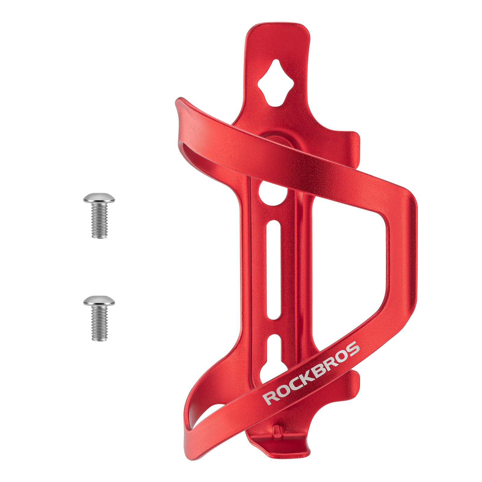 ROCKBROS Bottle Holder Bicycle Drink Holder Aluminium Alloy Strong Lightweight Approx. 40 g Universal for MTB Road Bike Folding Bike Red/Blue/Black