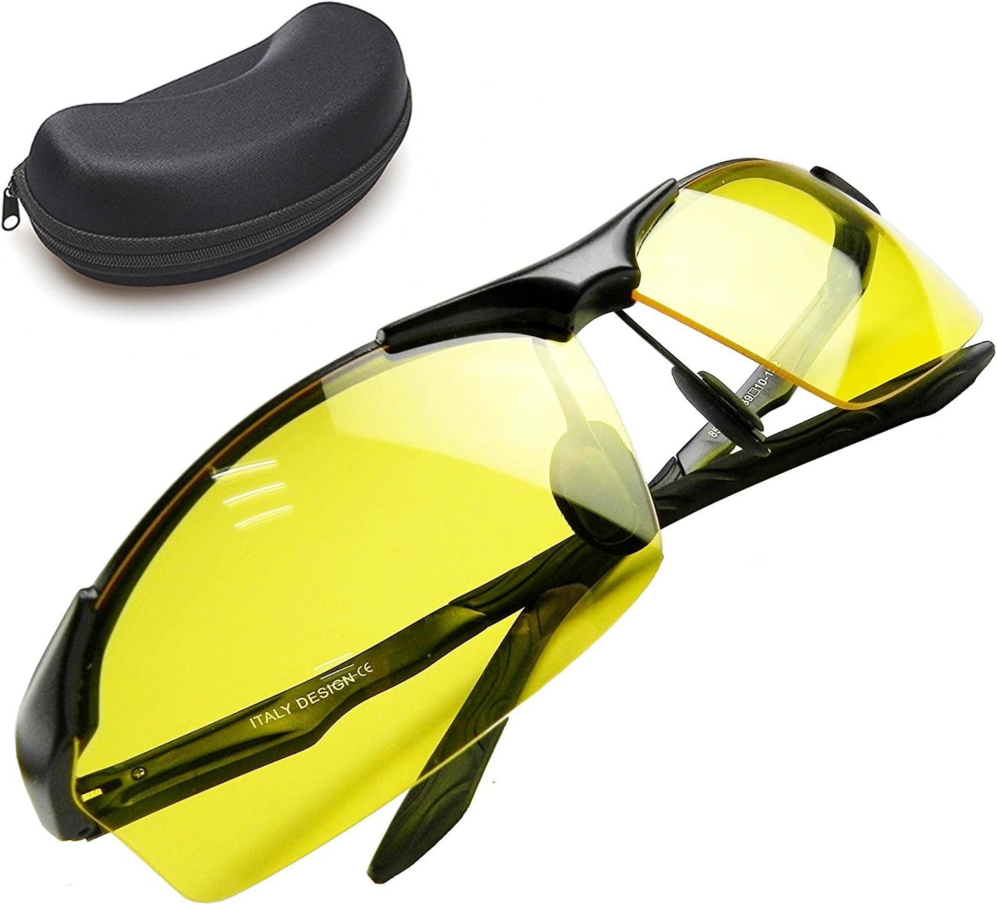 Night Vision Glasses | 4 pcs Anti-Glare UV400 Protected Polarized HD for Safe Driving and Ultra Enhanced Vision, Lightweight Frame with Stylish Unisex Design | 361.010