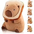 NXNYNZ Cute Capybara Plush Kawaii Soft Capybara Plush Doll Pillow with Bread Capybara Stuffed Aniamls Toys for Girls Kids Adults Birthdays Valentines Gift 12 inch