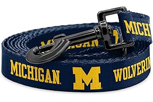 SHOPINSTAPETS Michigan Wolverines NCAA Officially Licensed Leash | Great Gift | Fits All Pets