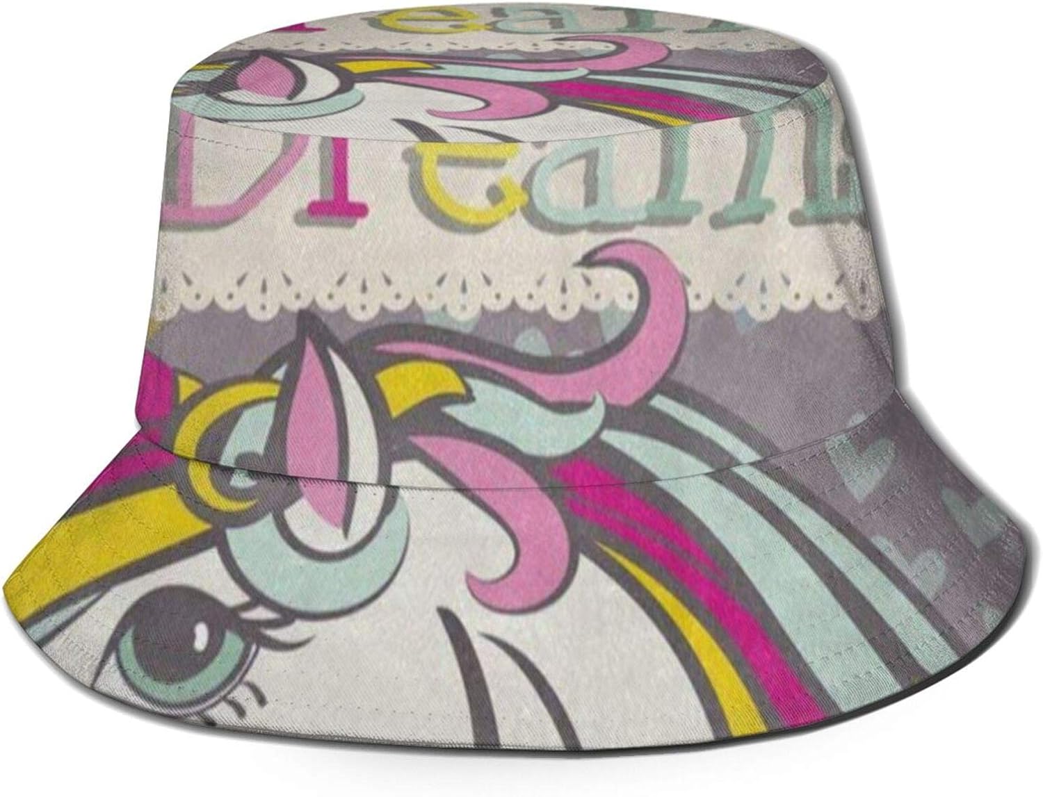 Unisex Funny Bucket Hat Adult Fisherman Hat, Summer Travel Bucket Beach