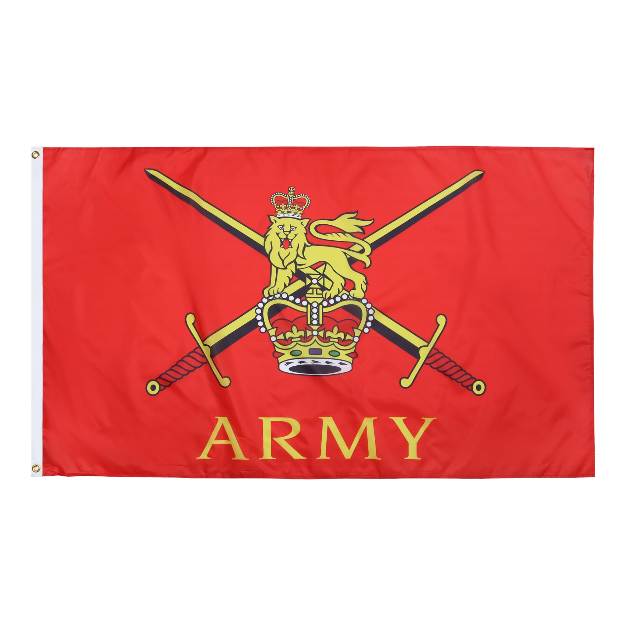 AZ FLAG - British Army Flag - 2x3 Ft - 100D Polyester Army Of United Kingdom Banner with Two Metal Grommets - Fade Resistant - Vivid Colors - 2' x 3' Feet - 90x60 Cm
