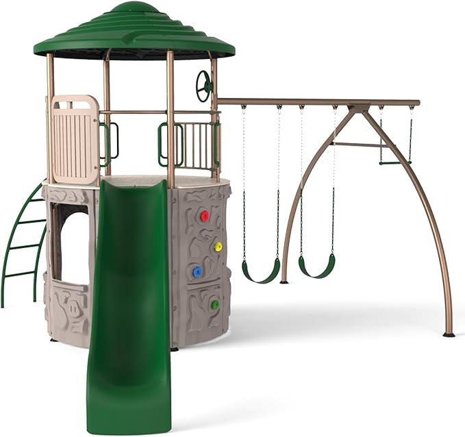 lifetime adventure tower with monkey bars