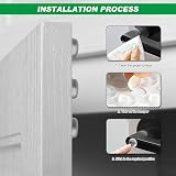 SenZee Clear Rubber Bumper Pads 202 Pcs Self Adhesive Cabinet Door Stoppers view 3