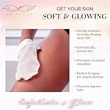SERAPHIC SKINCARE Divine Glow Exfoliating Mitt 2pcs – Vegan Viscose Body Scrub view 5
