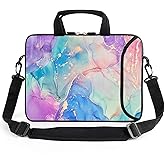 ARIYIDA 15" laptop sleeve laptop bag chromebook case adjustable shoulder strap with handle accessory pocket for men women (RYD-15-10)