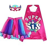 D.Q.Z Super Sisters Gifts for 3 4 5 6 7 8 9 Years Old Girls Dress Up Clothes Pretend Play Toys for Girls Birthday Gifts