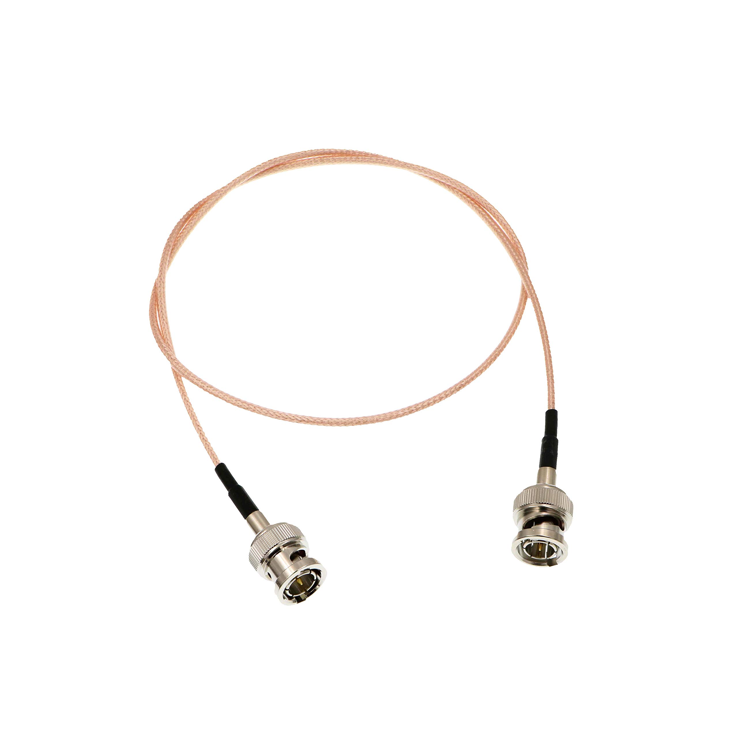 Uonecn HD-SDI Video Cable RG179 BNC Male to Male 75ohm MegaFlex for Blackmagic HyperDeck Shuttle and BMCC BMPC Hyperdeck Cameras 24''