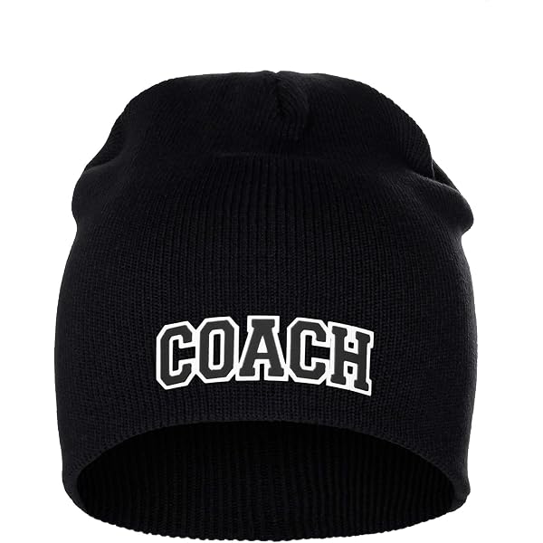 Amazon.com: I&W Sports Team Coach Arch Letters Winter Knit  display picture 1