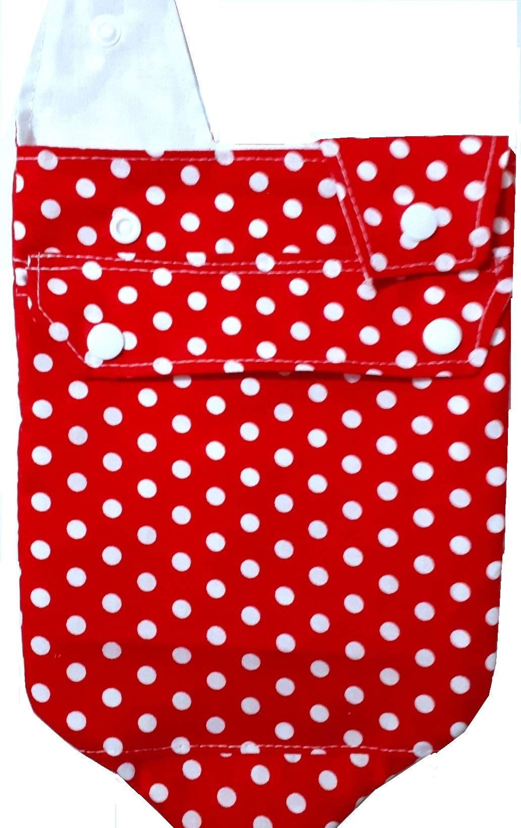 Drainage Bag Cover with a Pocket and a tap (Nozzle) Cover. Minnie dots. Cotton.