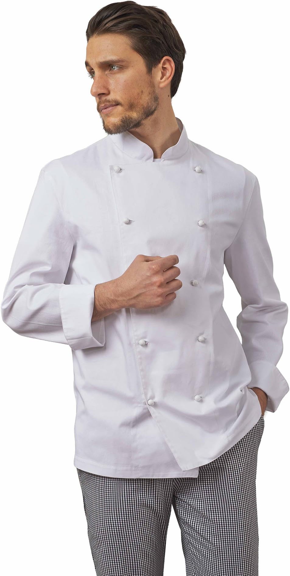 Siggi Chef Jacket 100% Cotton White
