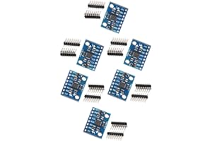 HIBCTR 6 Pieces of GY-521 MPU-6050 MPU6050 3-Axis Accelerometer Gyroscope Modules, 6 DOF 6-Axis Accelerometer Gyroscope Sensor Modules with 16-bit AD Converter for Data Output, IIC/I2C, suitable for Arduino.