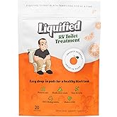 Liquified RV Toilet Treatment Drop-Ins - Prevents Tank Odors - Breaks Down Waste and Tissue - Septic Tank Safe - Matts RV Rev