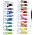 Savoir-Faire Opaque Watercolor Gouache Set, 20-Colors, Assorted color, 0.075 Liters (31309)