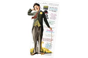 Charlie Chaplin Quotable Notable - Greeting Card and Sticker Sheet - Envelope Included