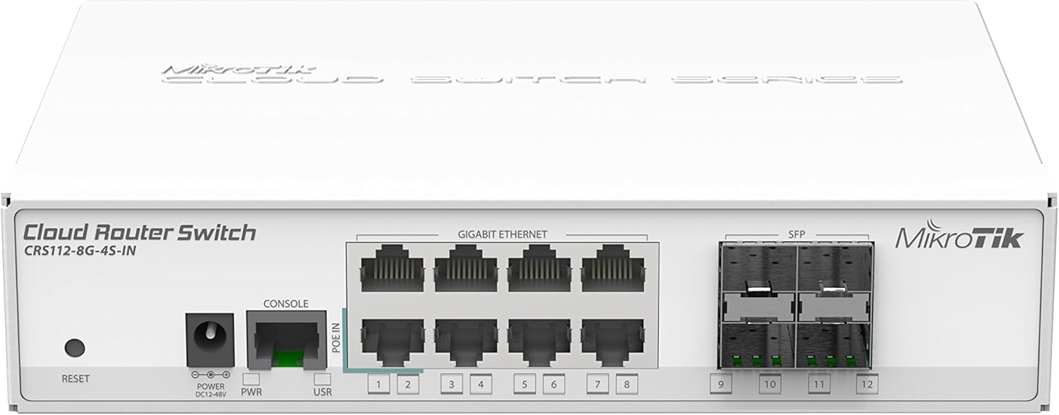 Mikrotik CRS1128G4SIN 8 port Gigabit Cloud Router Switch 1128G4S