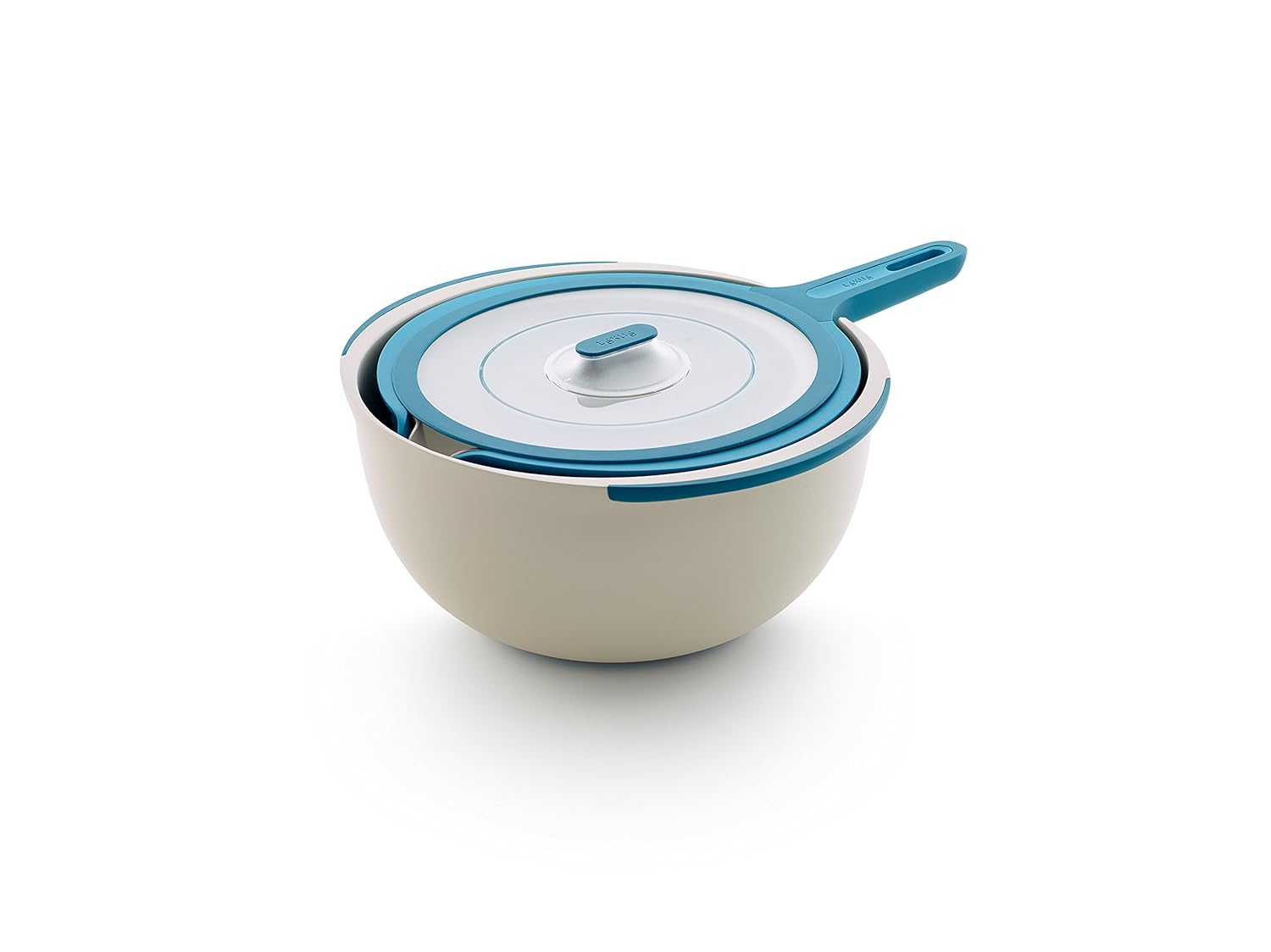 Lékué Juego de Bol/ensaladeras Integrados, Rojo, 12 x 33,6 x 28 cm ...