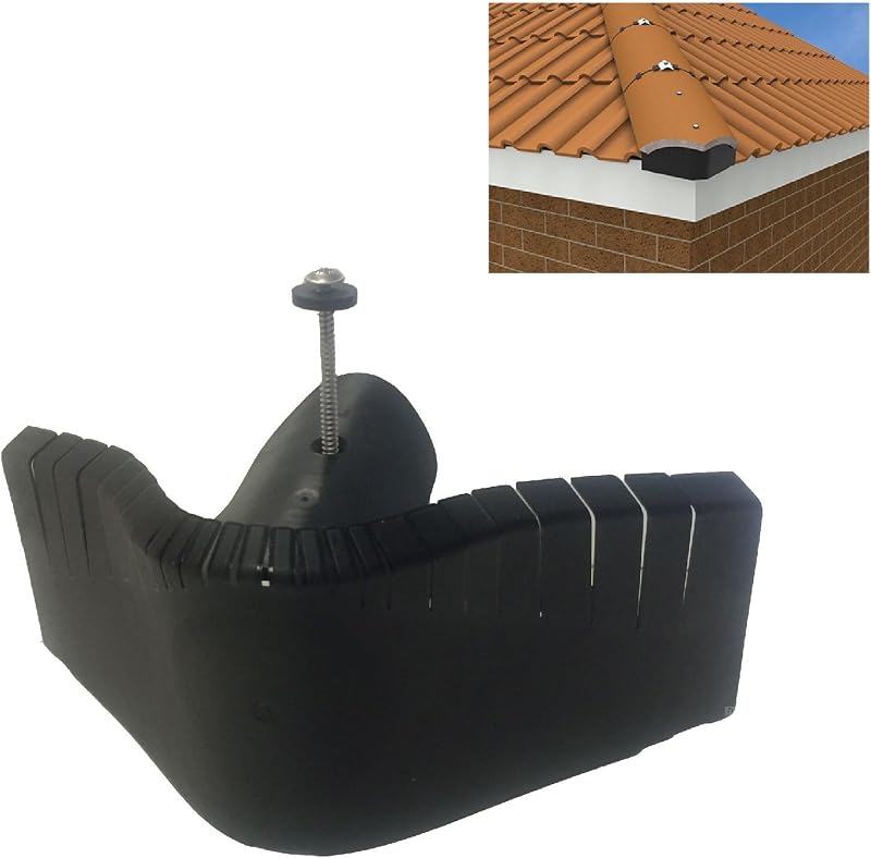 Homesmart Universal Black Hip End Tile Closer Unit Dry Roof Fixing