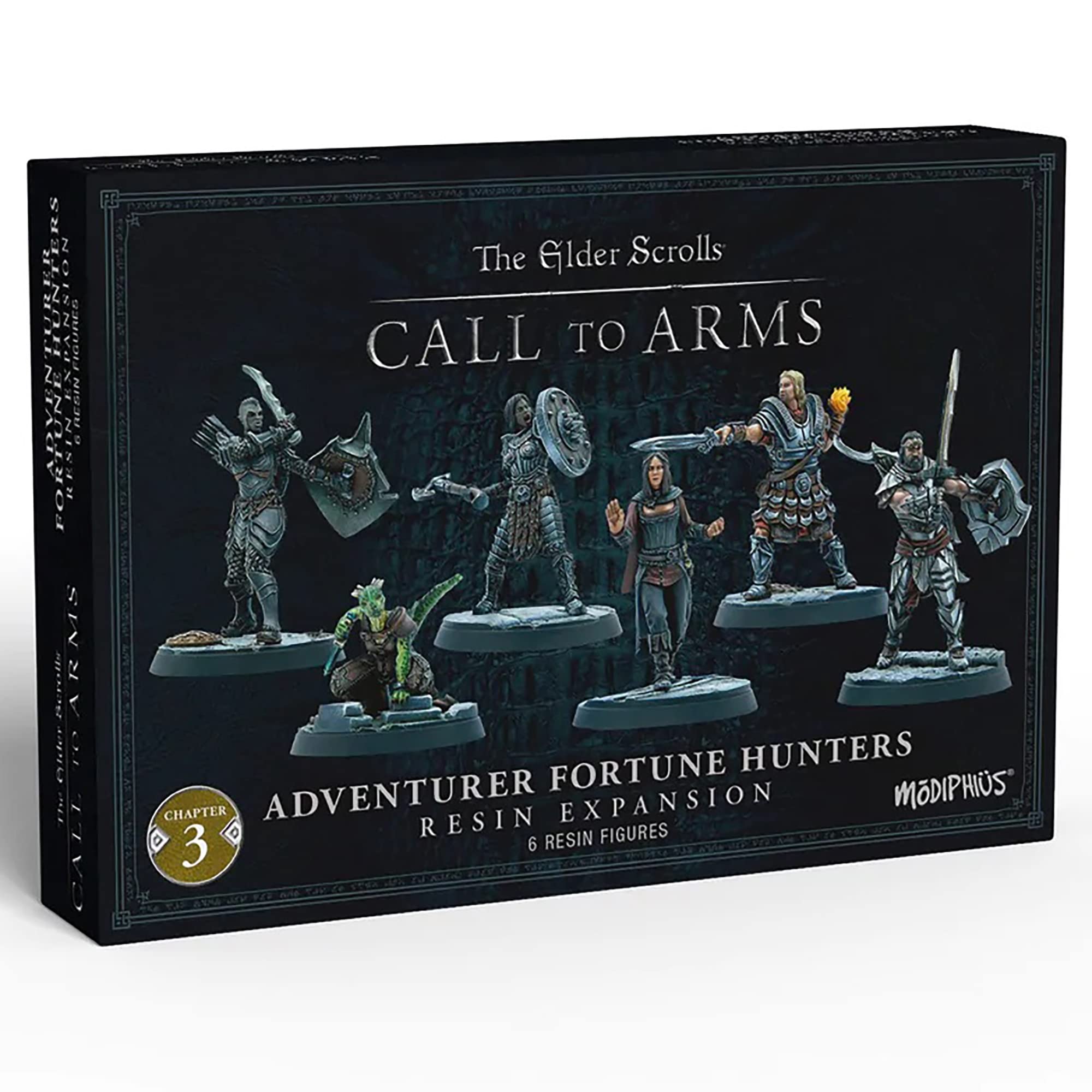 Modiphius The Elder Scrolls: Call to Arms - Miniatures Game - Adventurer Fortune Hunters - For Kids - Includes 6 Miniatures