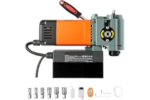 Uargd Low Profile Magnetic Drill Press, 1300 W Power, 1.4 in Drilling Capacity, 2248 lbf Magnetic Force, 650RPM Speed, Weldon
