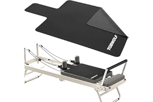TOBWOLF 1PCS Premium Pilates Reformer Mat Towel, 39in x 24in Non-Slip Pilates Mat Cover, Lightweight - Soft Surface - Rubber Backing, Sweat-Wicking and Quick-Drying Reformer Cover For Yoga Enthusiast