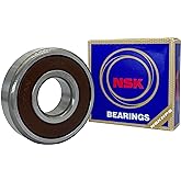 (2 Pack) NSK 6304DDU 6304-2RS 20X52X15MM Deep Groove Ball Bearings